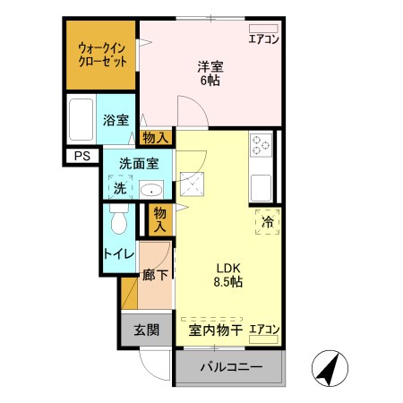 ハッピーネス  間取り図
