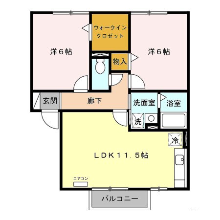 ブルーリーフB 間取り図