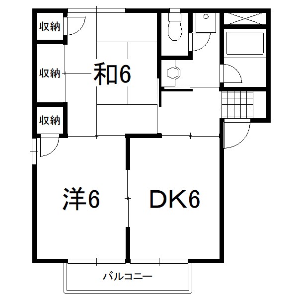 すとりーむ緑ハイツA・B・C 間取り図