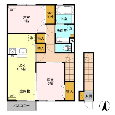 キャッツアイB 間取り図