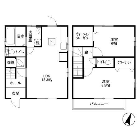 クレール 間取り図