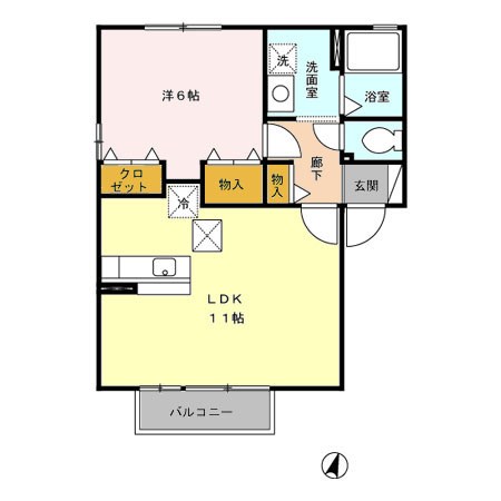 ブラン・メゾンA 間取り図