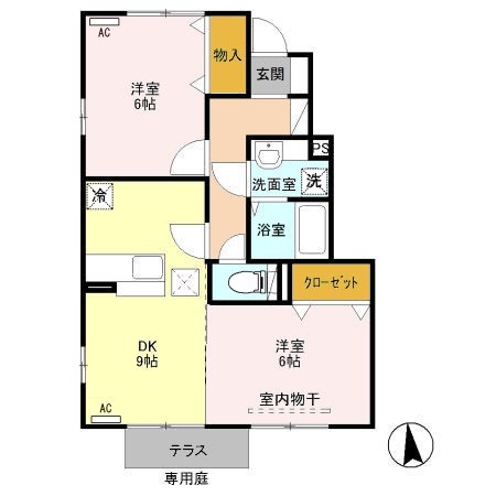 アロース・ガーデンＡ 間取り図
