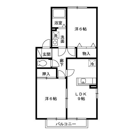 リビングタウン西浦Ａ・Ｂ・Ｃ・Ｄ・Ｅ 間取り図