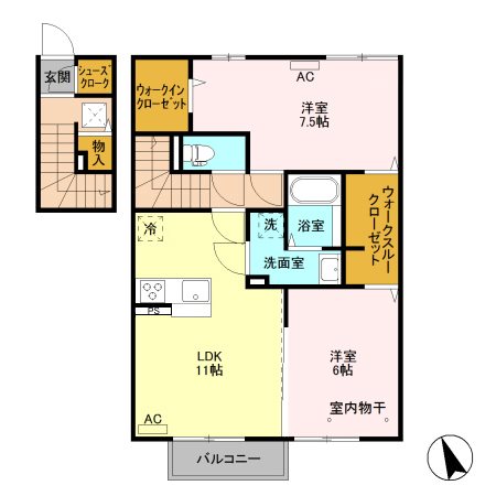 コンフォール 間取り図