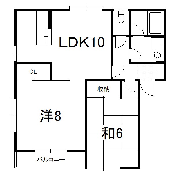 シャルマンヒルAＢ 間取り図