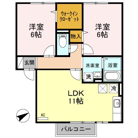 ハピネスヒル 間取り図