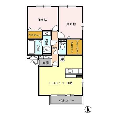 リバーサイド・Ｋ  間取り図
