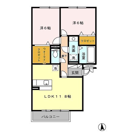 リバーサイド・Ｋ  間取り図