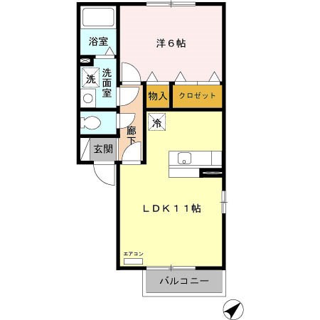 ガーデンリーブスA 間取り図
