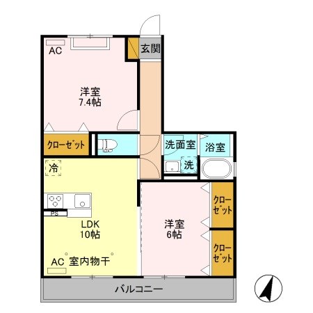 コンフォートヒル 間取り図