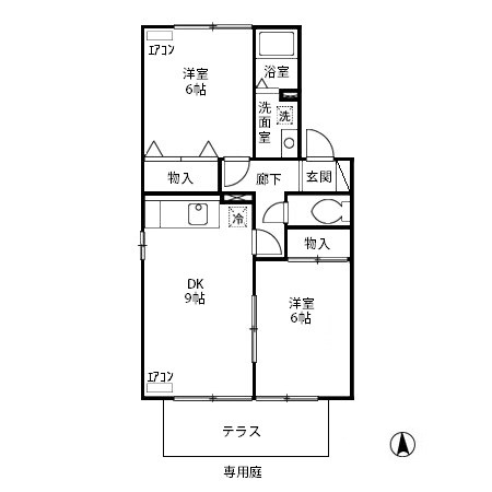 エクレールA 間取り図