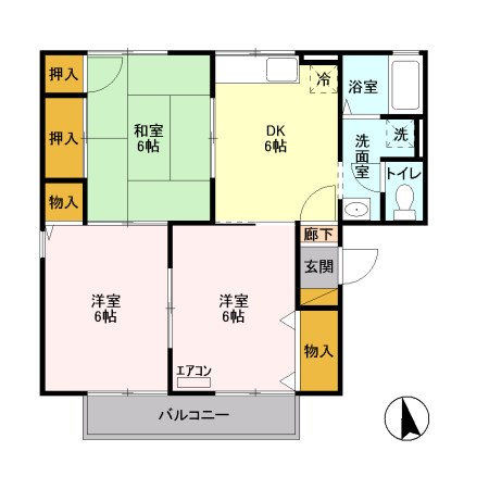 ハウゼ・Ｋ B 間取り図