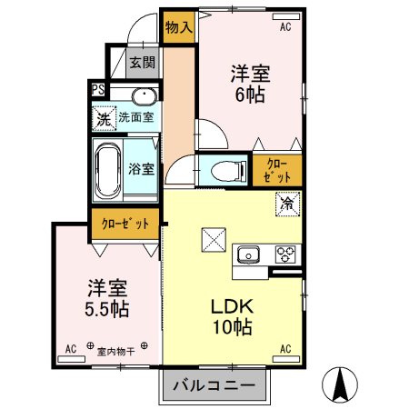 シェソワ 間取り図
