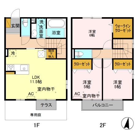 グランテラス三俣 間取り図