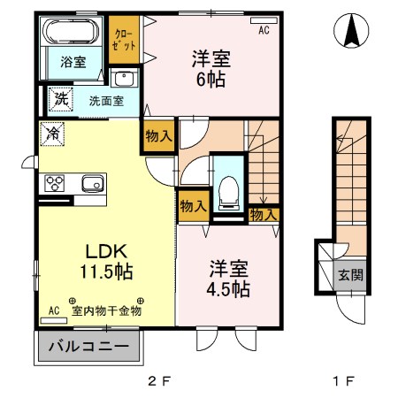 アスター 間取り図