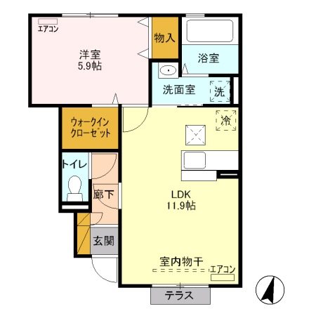 ＭＩＹＡＢＩ　Ｃ 間取り図
