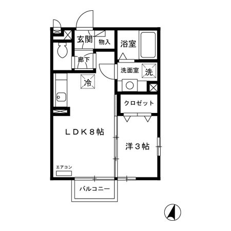 ローレル敷島 間取り図