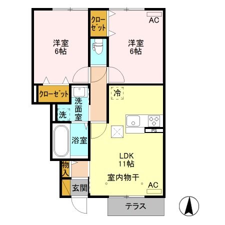 コンクパール 間取り図