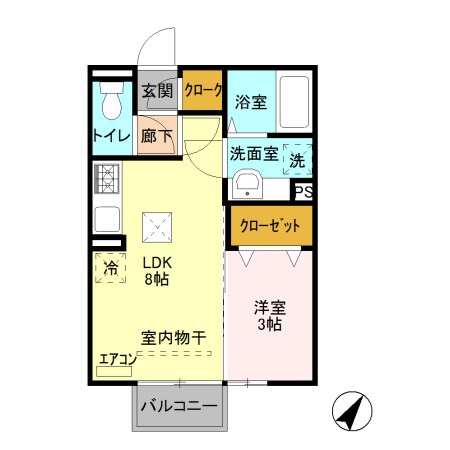 ミッドパレス１ 間取り図