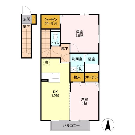 パルテール2 間取り図