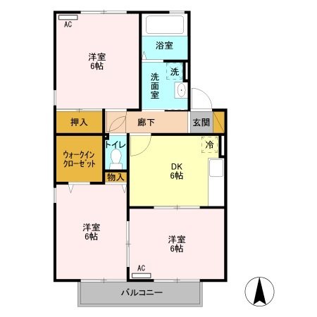 パストラルA 間取り図