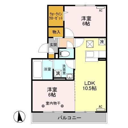 レーブ中泉 間取り図