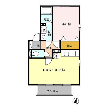 エル古城Ⅱ 間取り図