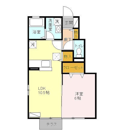 ソレイユ 間取り図