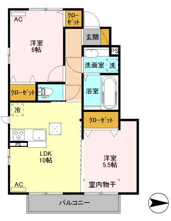 グランテラス高井 間取り図