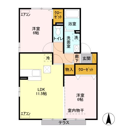 サニーイースト 間取り図