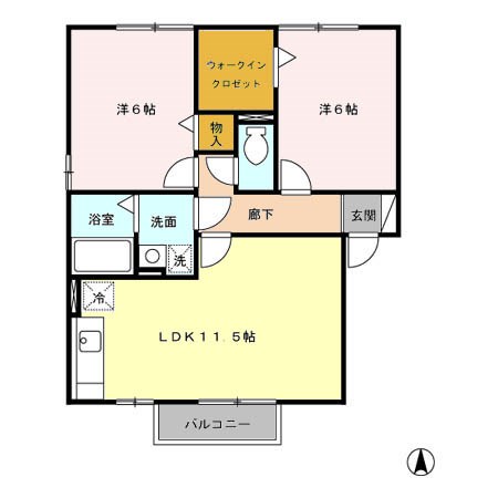 メゾンベール 間取り図