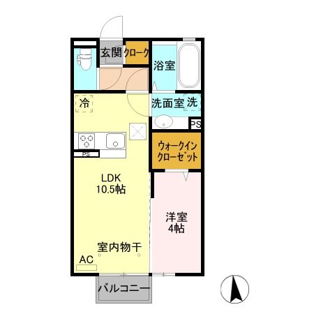 クレール・シェル 間取り図