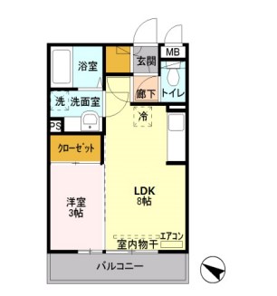 サンブリエ  間取り図