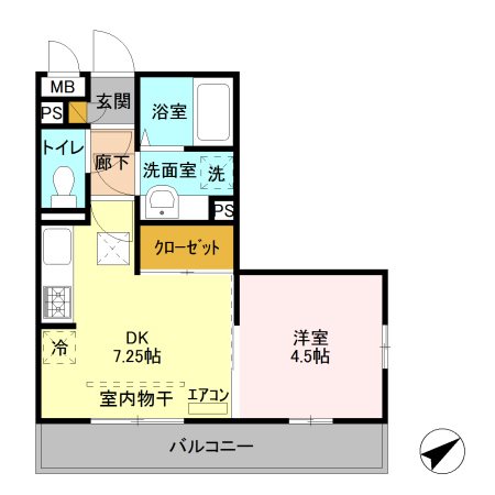 オペラハウス上大島C 間取り図