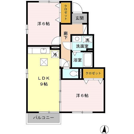 リヴェールマリーズ 間取り図