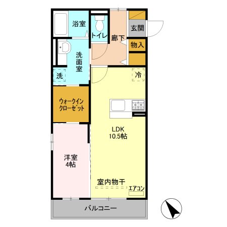 オペラハウス上大島B 間取り図