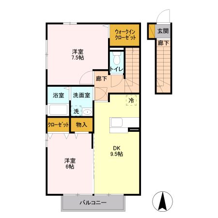 パルテール2 間取り図