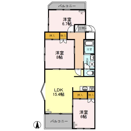 ファランドール井野 間取り図