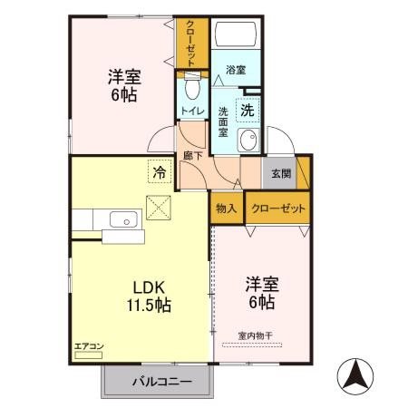 セジュールウィット 間取り図