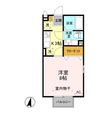 アイリスB 間取り図