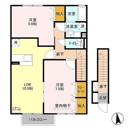 アロース・ガーデンB 間取り図