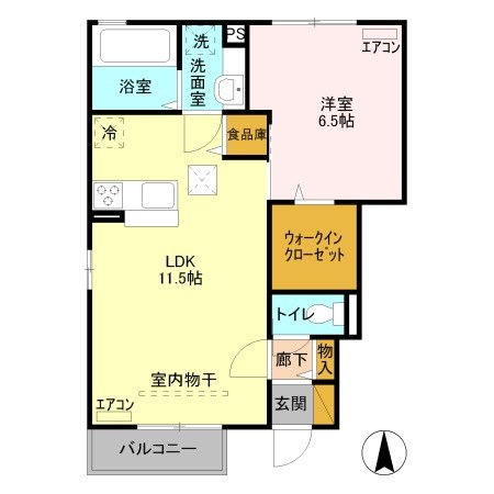 ラック　ローズ 間取り図