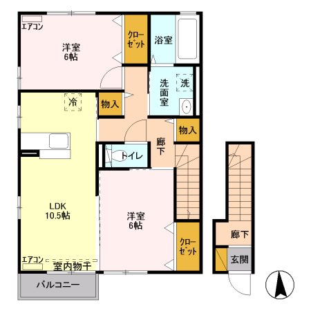 ナカイパレスＣ 間取り図