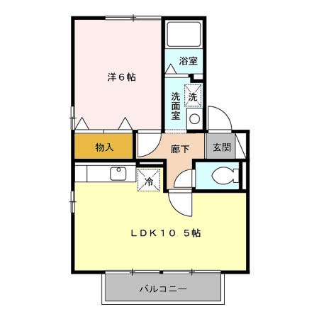 ガーデンコートB 間取り図