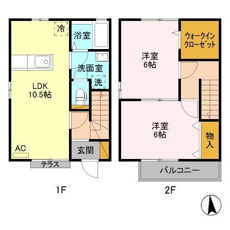 ファミールデュオ 間取り図
