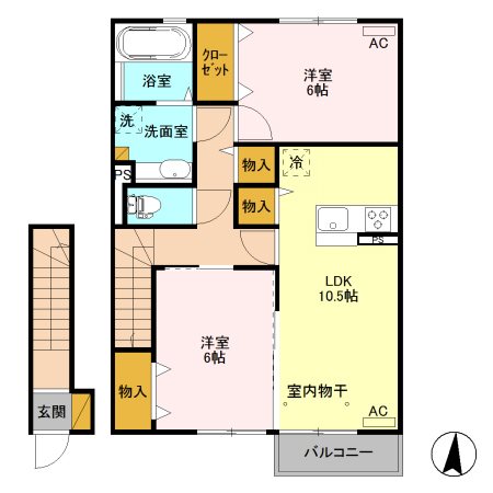 キャッツアイ 間取り図