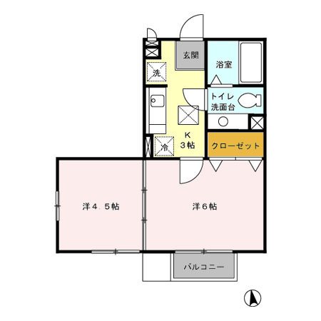 ルミナスハイム２ 間取り図