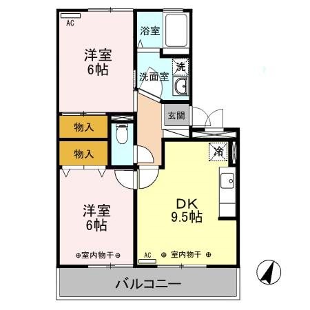 ミルホイール　Ⅴ 間取り図