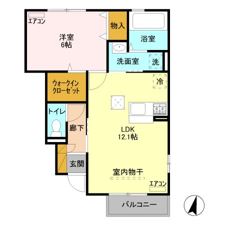 パストラル横山 間取り図